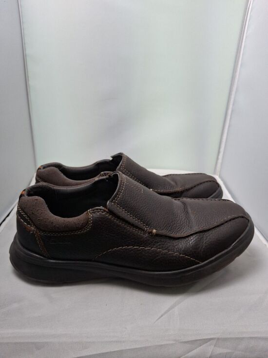 CLARKS COLLECTION Ultimate Comfort Brown Leather Slip-On Shoes Men\'s Size 9 main image 10